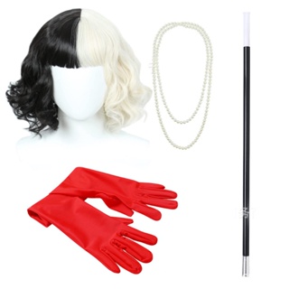 Movie Cruella Estella Cruella de Vil Cosplay Costume C00687