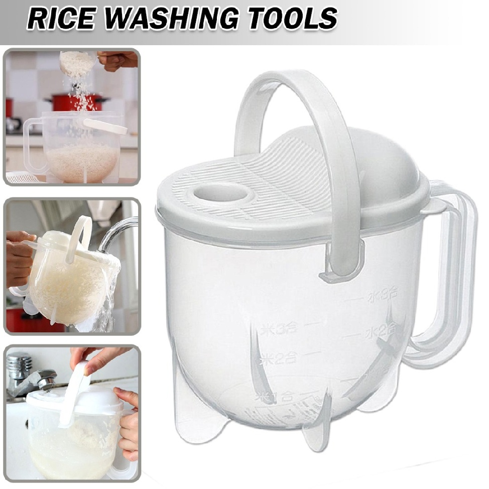 Plastic Quick Cleaning Rice Washing Device Rice Washer Rice Bowls 