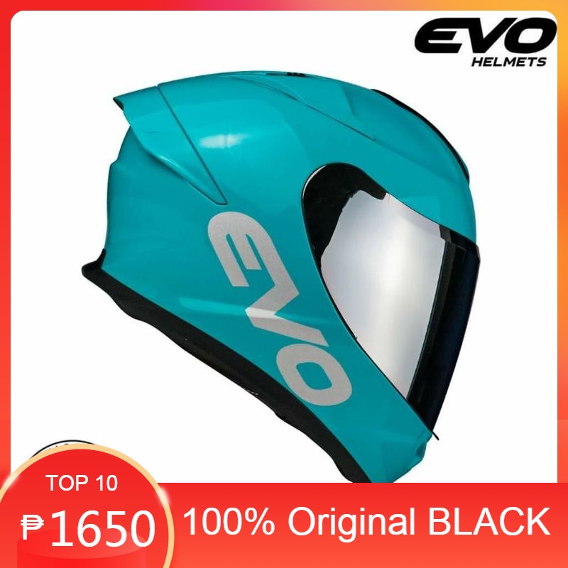 Evo Svx Plain Design Fullface Dualvisor Helmet Free Clear Visor Shopee Philippines