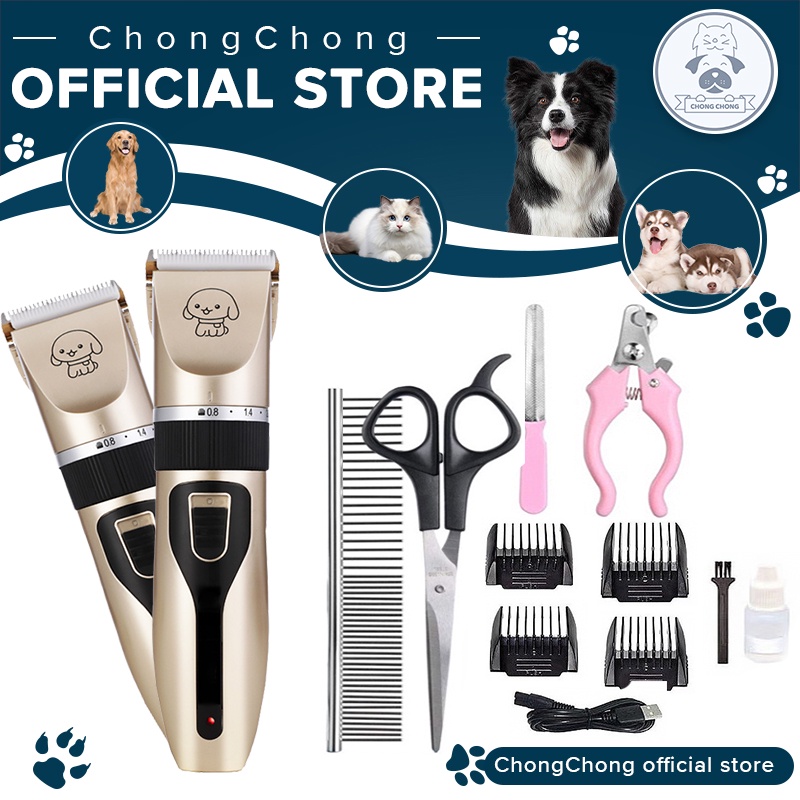Dog Hair Clippers Pet Shaver Razor Set For Grooming Dog Hair Trimmer ...