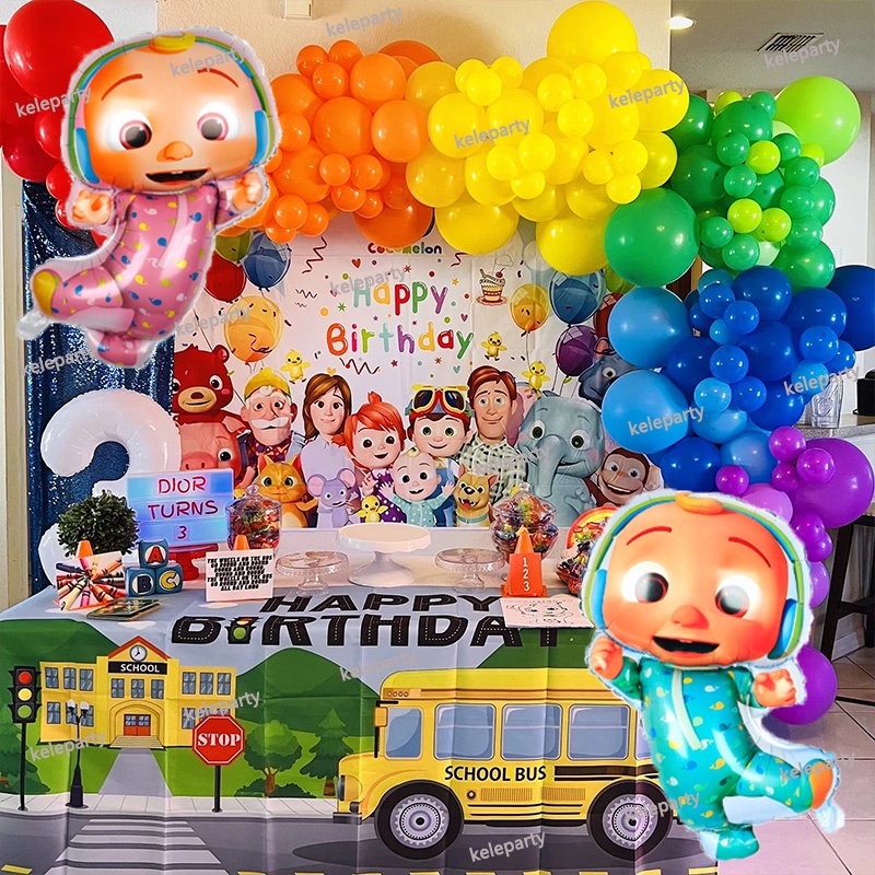 104pcs Theme Rainbow Balloons Garland Arch Kit for Boy Girl