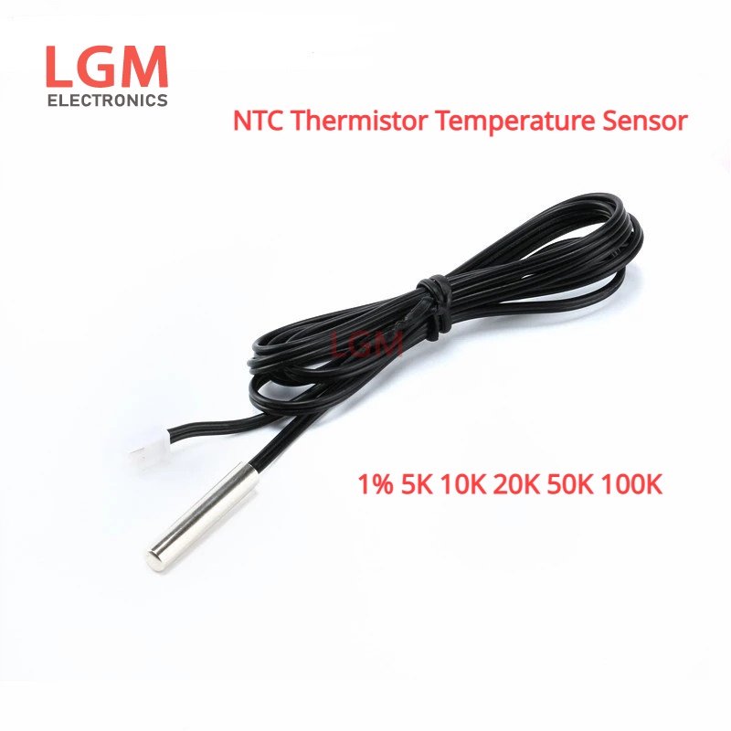 NTC Thermistor Temperature Sensor Waterproof Probe Wire1% 5K 10K 20K ...