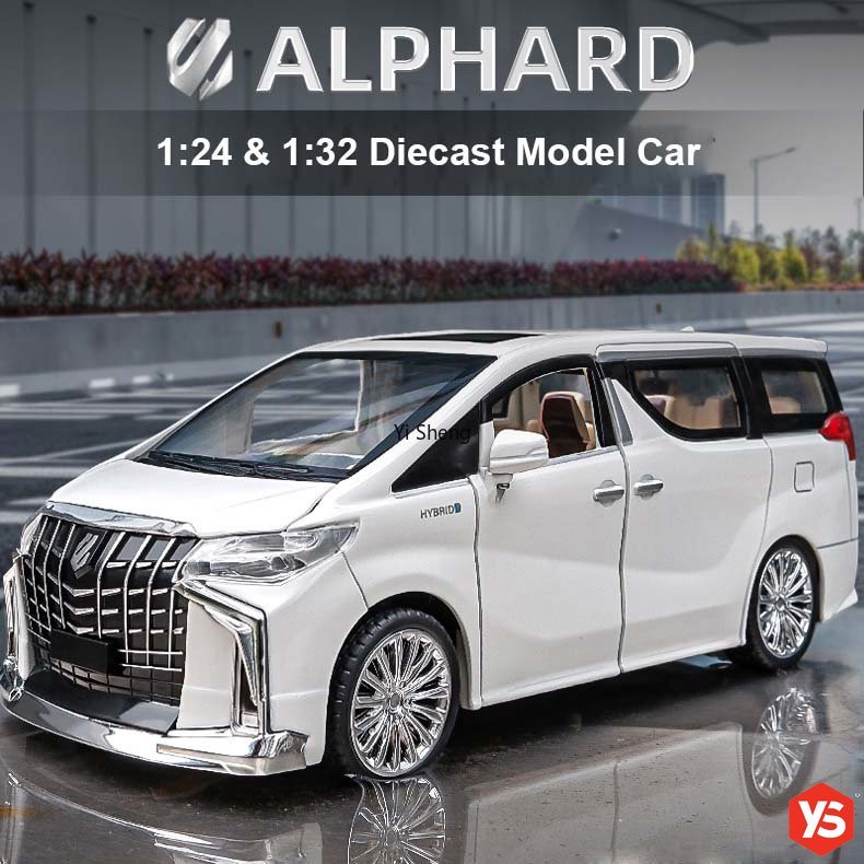 1:24 scale TOYOTA MPV ALPHARD diecast car model with sounds,lights ...
