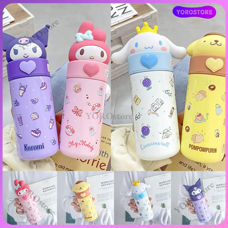 350ML Japanese Cartoon Thermos My Melody Cinnamoroll Kuromi cup 316