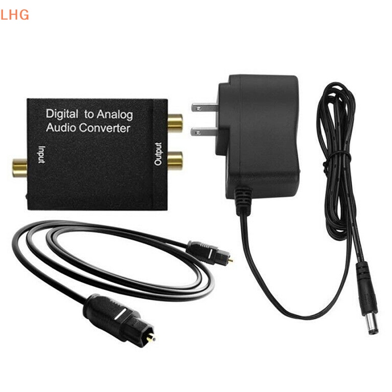 [LHG] Optical Toslink Digital to Ana Audio Converter Adapter RCA L/R ...