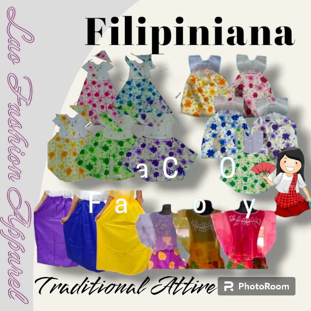 Laofa S Filipiniana Costume Kasuotang Filipino Tradional Costume Costume Shopee Philippines