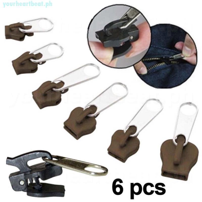 6Pcs/Set Quick Press Installation Replacement Zipper Universal Zipper