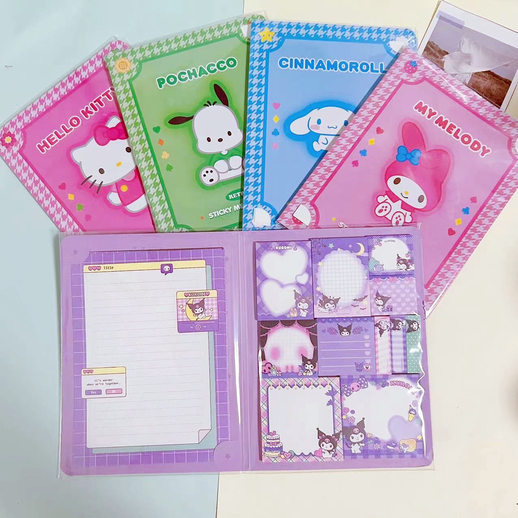 300 Sheets Sanrio Sticky Notes Set Label Stickers DIY Hand Account ...