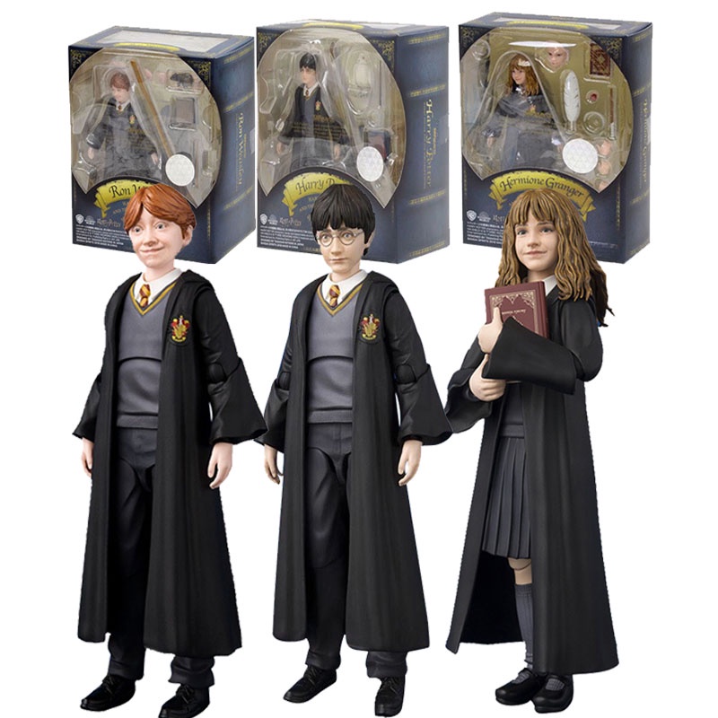 Shf Harry Potter Hermione Ron Sh Figuarts Articulado Action Figure ...