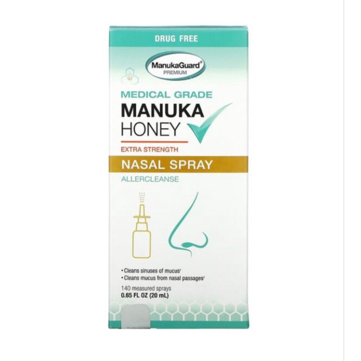 ManukaGuard Manuka Honey, Medical Grade, Extra Strength Nasal Spray, 0