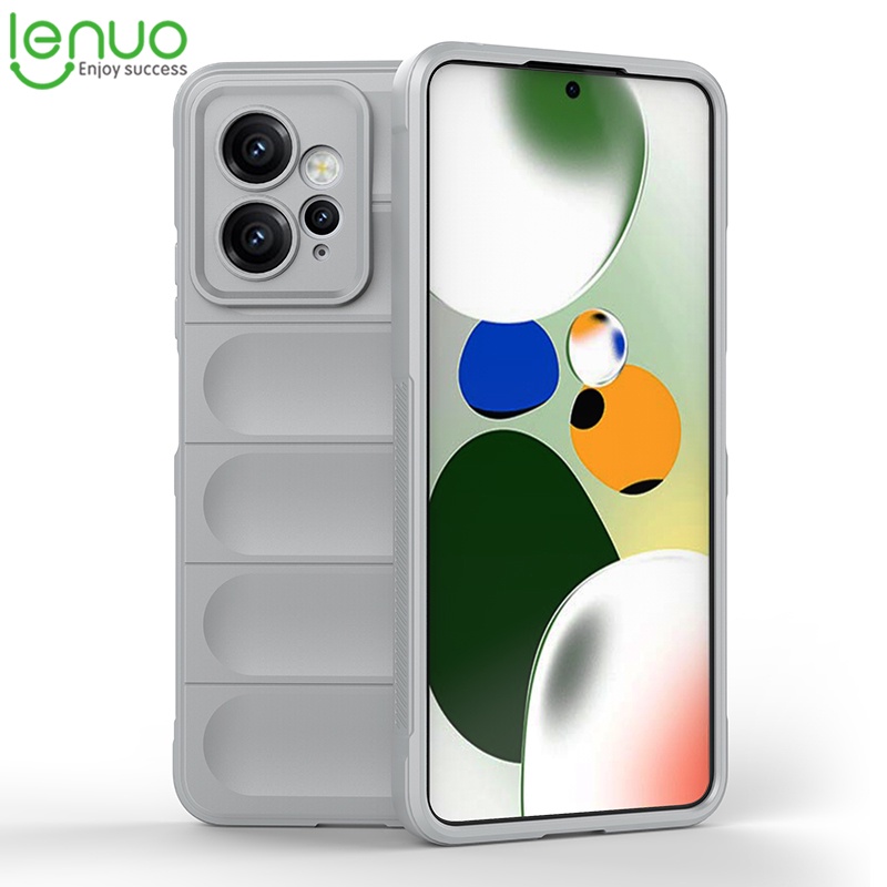 Lenuo Luxury Solid Color Silicone Soft Phone Case For Xiaomi Redmi Note 12 4g 12 Pro Plus 12 3060