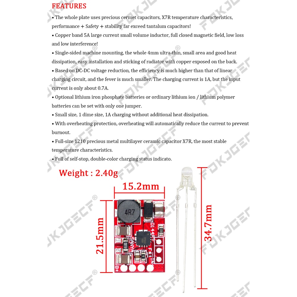 TP5000 4.2V/3.6V 1A Lithium Battery Charging Board Charger Module 4.2V ...
