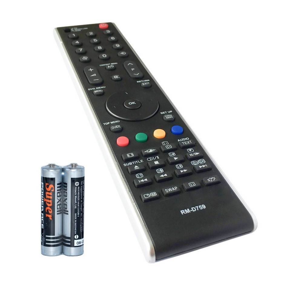 Toshiba regza link rmd759 Lcd Tv led Remote Control (With aaa maxell