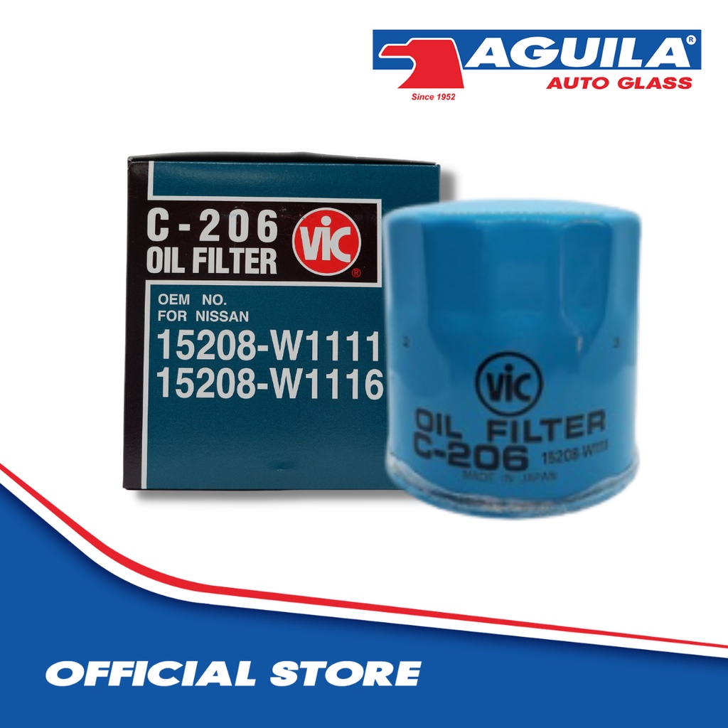 Original VIC Oil Filter (C206) for Nissan Navarra and Nissan NV350