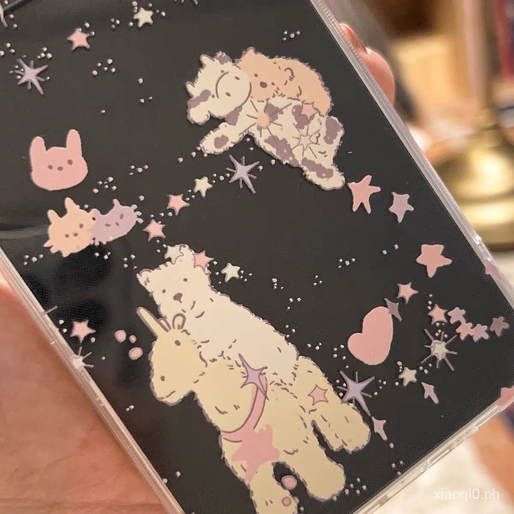 Mobile phone shell protective shell suitable for iPhone cute star ...