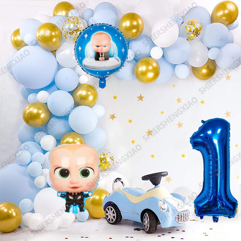 71pcs Baby Boss Theme Balloon Birthday Party Balloon Set 18″ Baby Boss ...