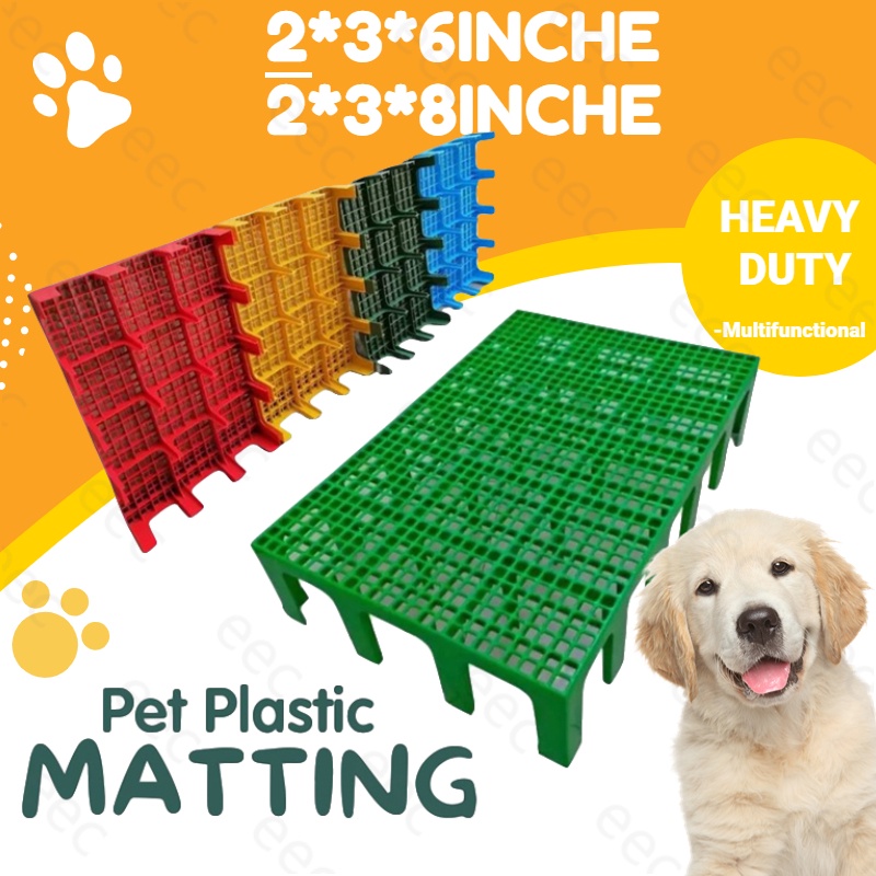 Plastic Matting for Dog Heavy Duty Interlocking Color Multifunctional