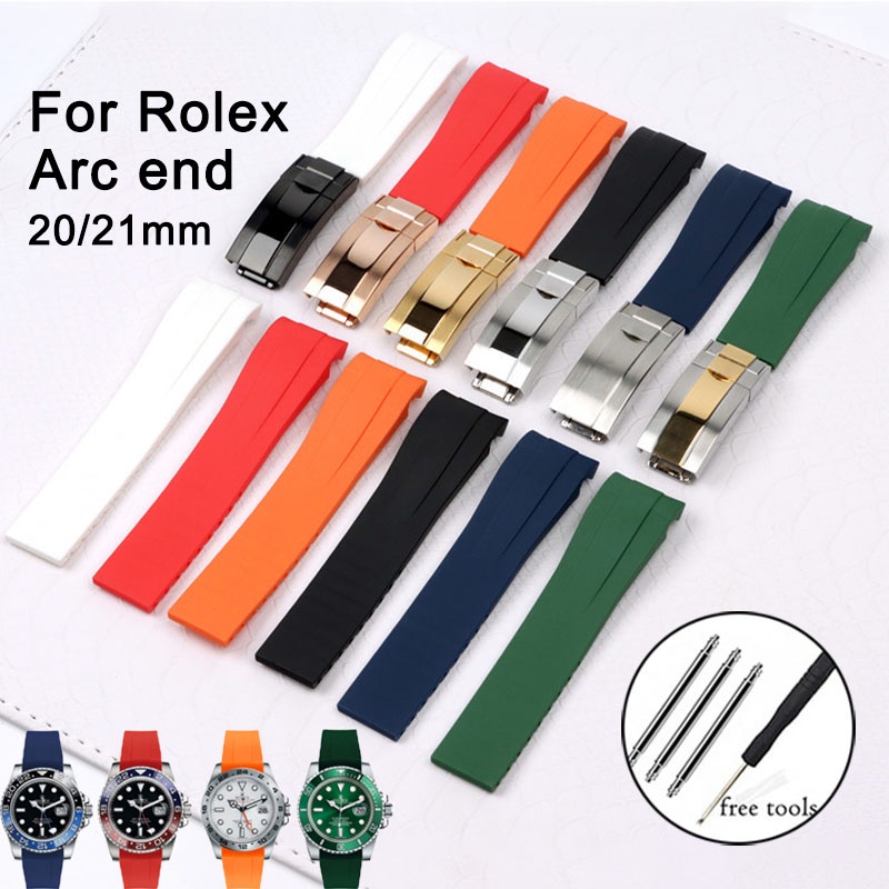 Wholesale Hot Designer Rubber 21 mm Wristwatch Strap RM-016-RG_K0007059 main image 1