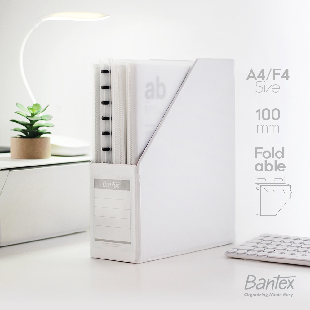 Bantex Box File A4 F4 Folio 10cm White Magazine File | Shopee Philippines