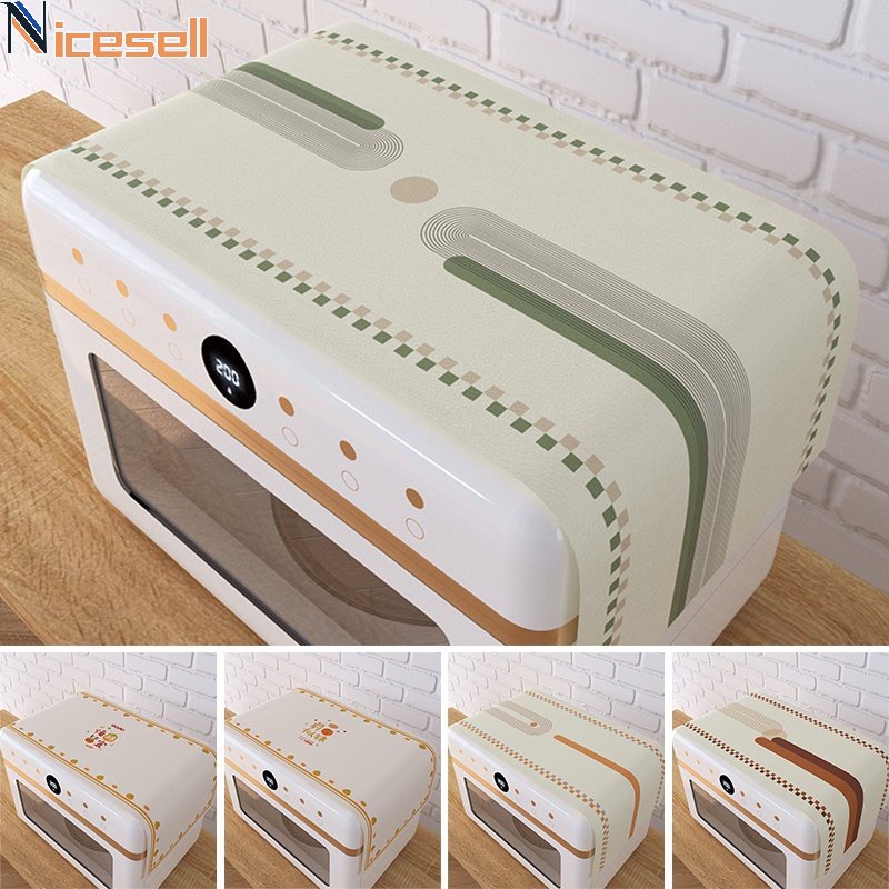 Nordic Microwave Oven Dust Cloth Cover Waterproof Kitchen Dustproof ...