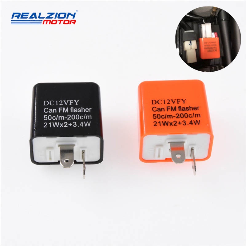 REALZIONMOTOR Flasher Relay LED Running Power Turn Signal Light ...