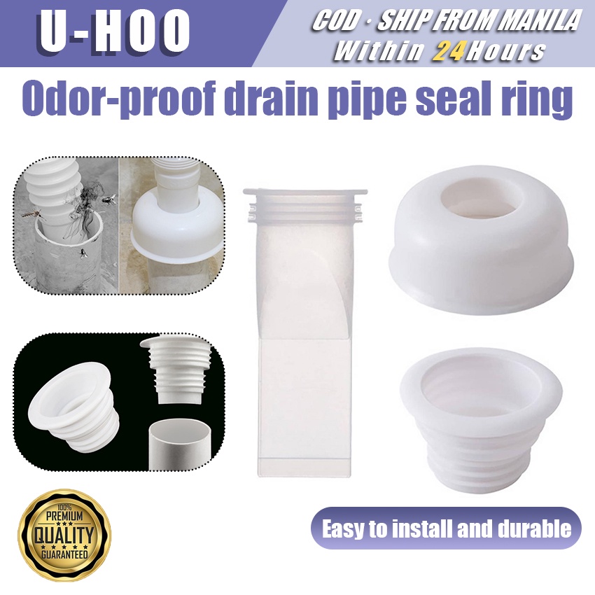 3Pcs/Set Pipe Plug Seal Ring Anti odor deodorant for Sewer Pipe Floor