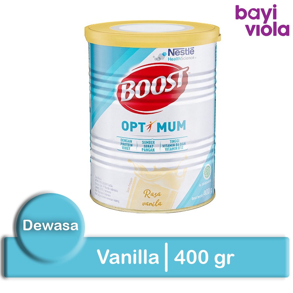 Ed Agu 2024 Nestle Boost Optimum 400gr Vanilla Vanilla Milk Powder