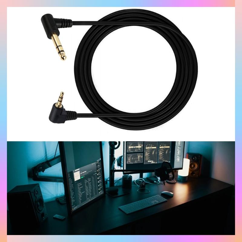 fofo 3 5mm TRS to 6 35mm Cable for Guitar Laptop Home Theater Devices Speaker Cord Resist