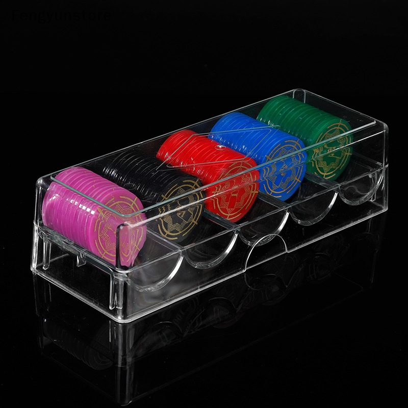 Fengyun Poker Chips Box Acrylic Fine Chips Transparent Box Casino