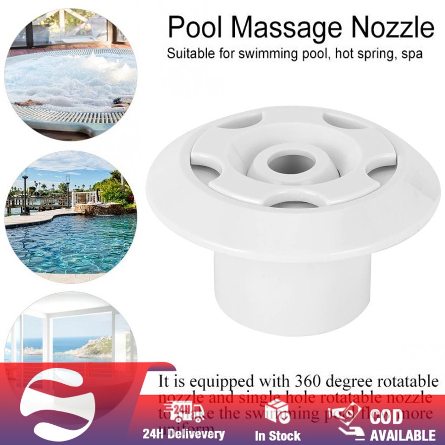 2in 360 Degree Rotatable Swimming Pool Massage Nozzle Water Outlet Spa