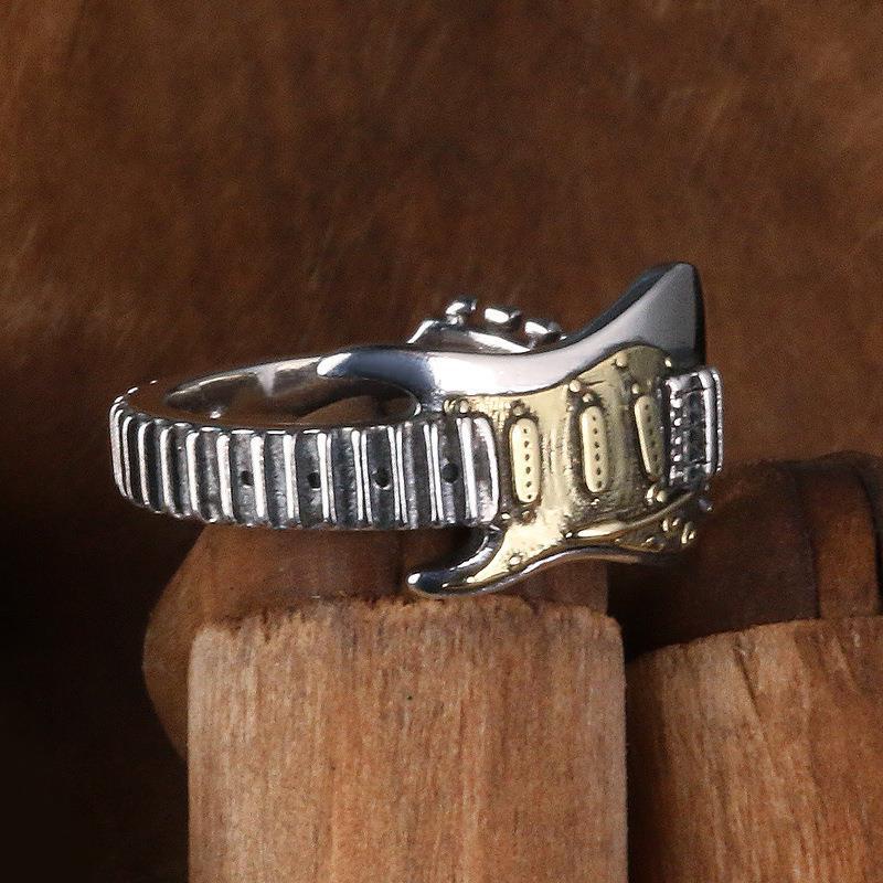 New Men's Electric Guitar Ring Rock Punk Style Female INS Niche Design ...