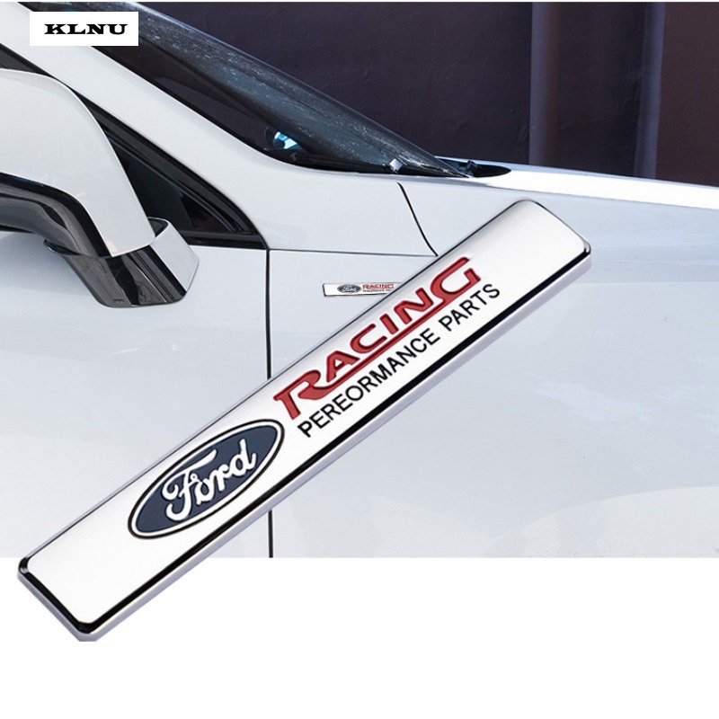 KLNU 1 Piece Metal Car Sticker For Ford Racing Logo For Ford ranger ...