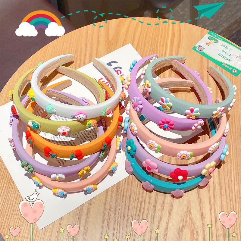 Girls Cartoon Hairbands Children Sweet Princess Hair Band Girls Soft ...