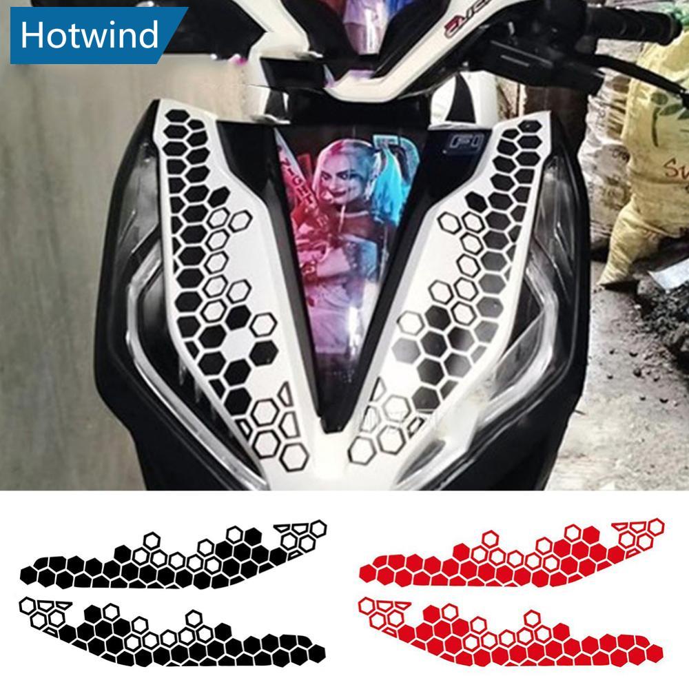 【HW】 2Pcs 39x9cm Motorcycle Honeycomb Bee Vinyl Sticker For Motor Front ...