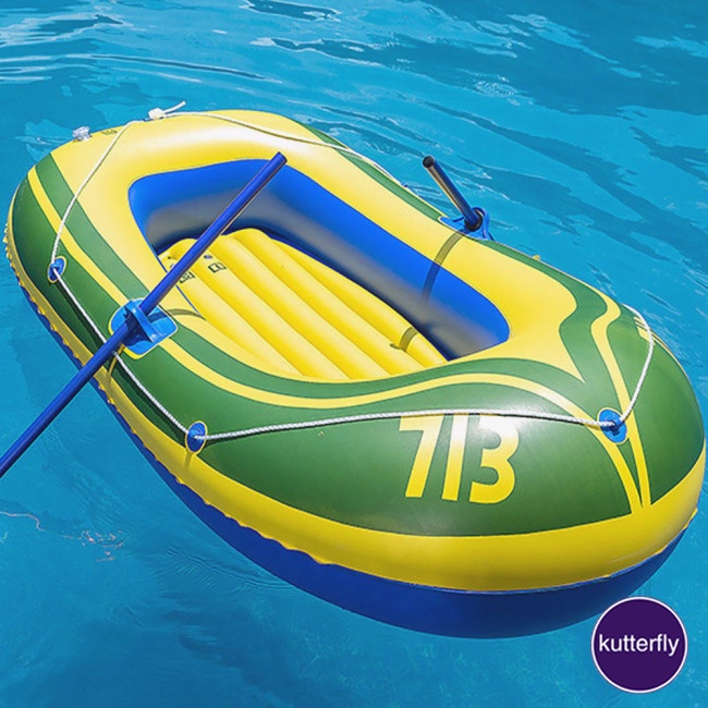 Kutterfly Inflatable Boat Swimming Pool Lake Float Raft Portable ...