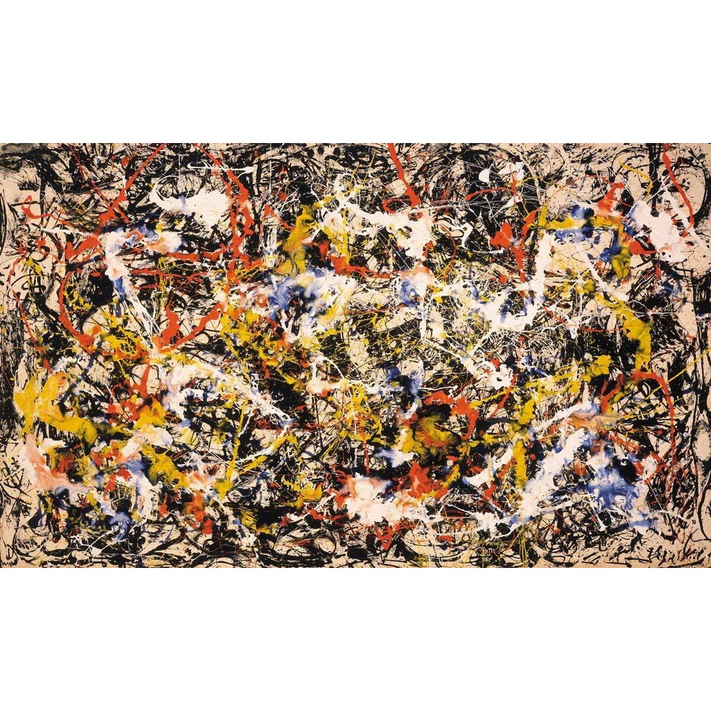 Jackson Pollock Giclee Print On Canvas Famous Paintings Fine Art Poster