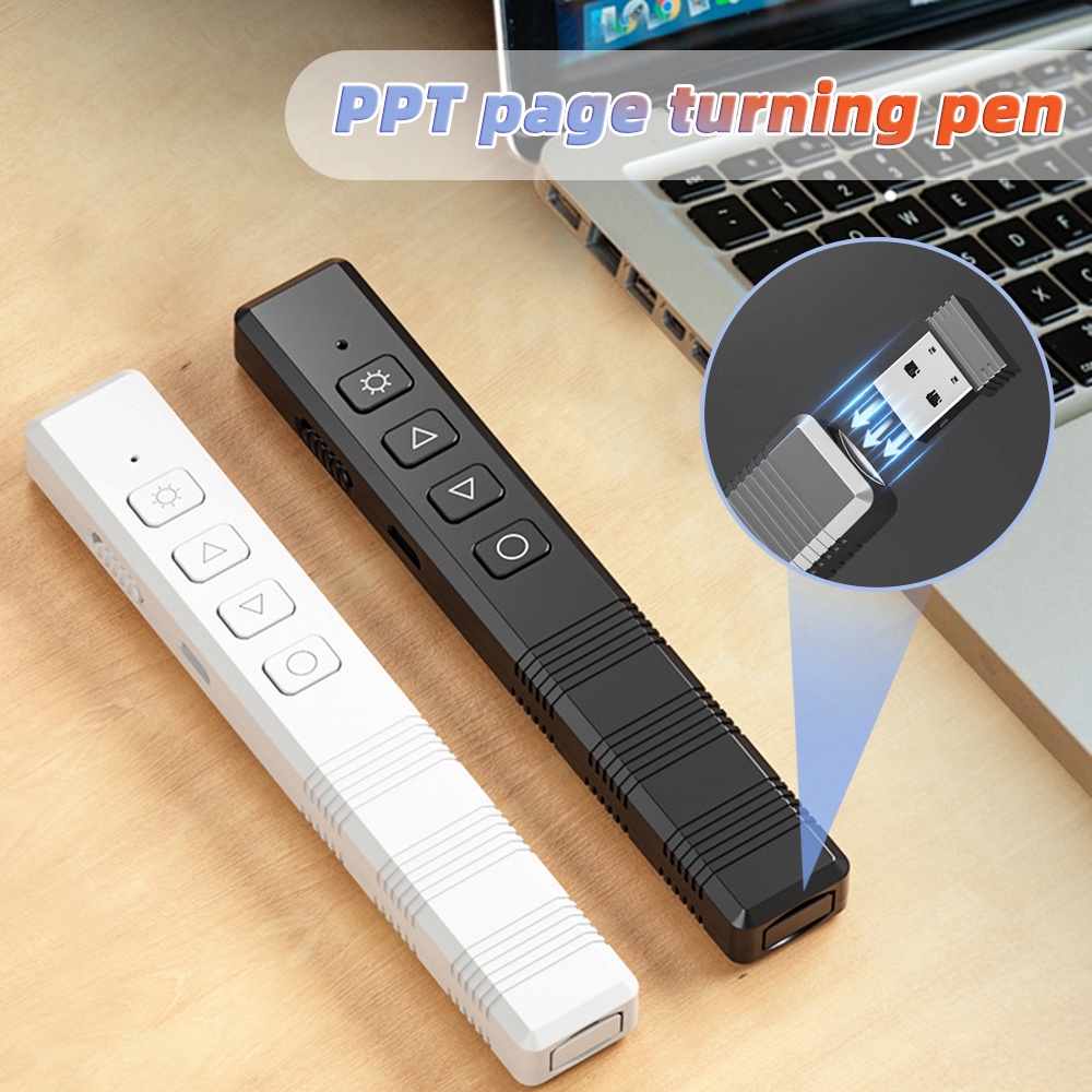 Wireless USB Presenter Clicker for Powerpoint Presentation Pointer for Mac Computer Laptop PPT