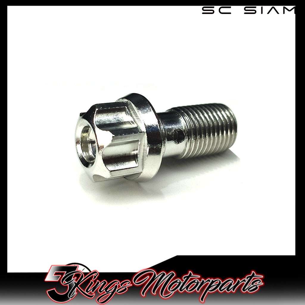 (PER PC) SC SIAM BANJO CNC BOLTS 1.0 (BREMBO) / 1.25 (STOCK) STAINLESS