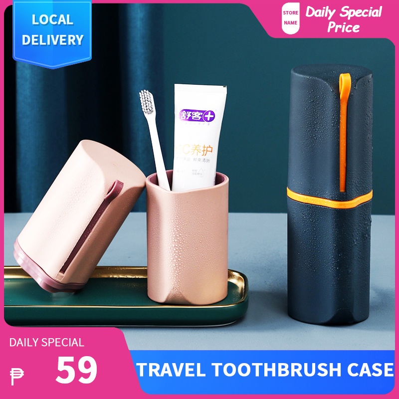 Premium Travel Portable Toothbrush Toothpaste Storage Box Adults Trip ...