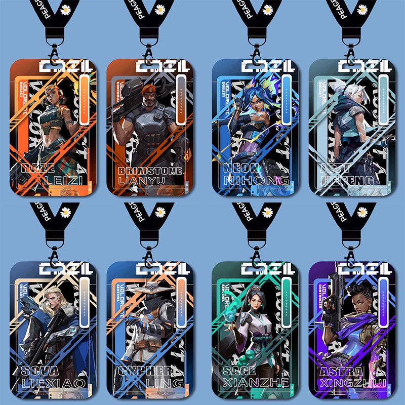 VALORANT Cypher Deadlock Card Holder Student School Card Campus Card
