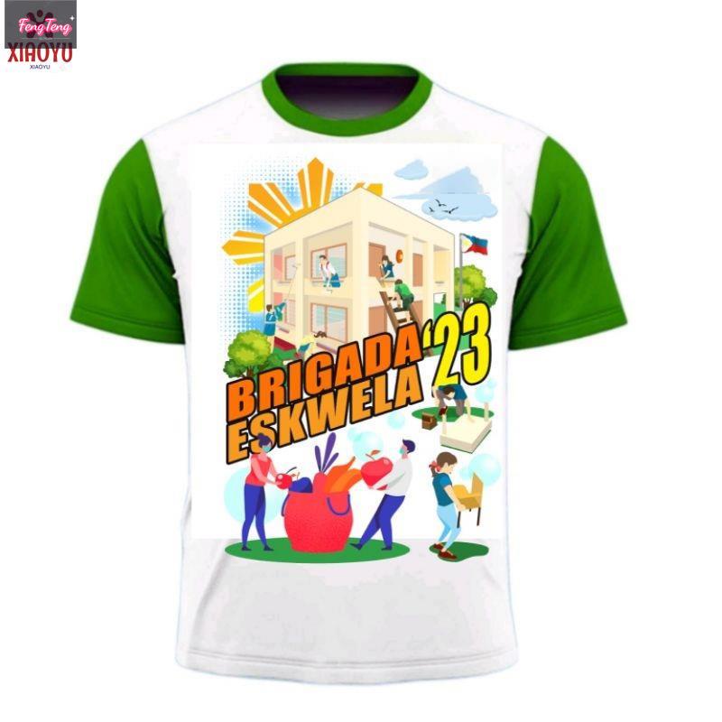 BRIGADA ESKWELA 2023 REGULAR (DESIGN #3) sublimation shirt | Shopee ...