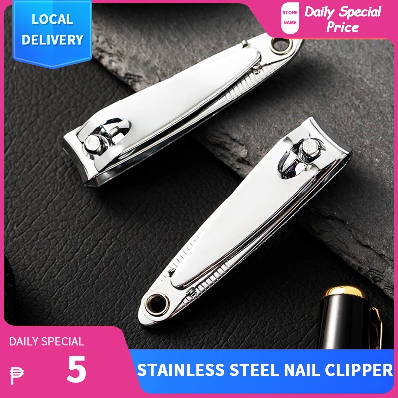 Stainless Steel Nail Clipper Compact Nail Cutter with Curved Blades ...