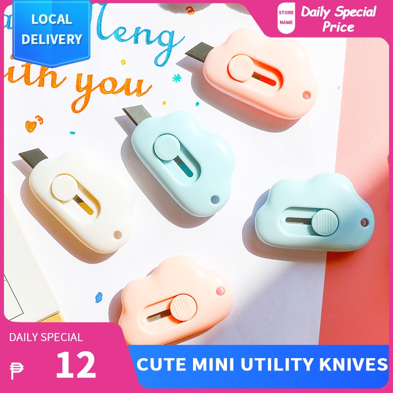 Cute Mini Knives Craft Wrapping Box Paper Envelope Cutter Office