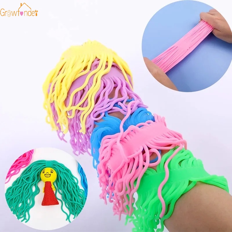 Candy Color Exquisite Simulation Ramen Noodles Elastic Pull Rope Fidget
