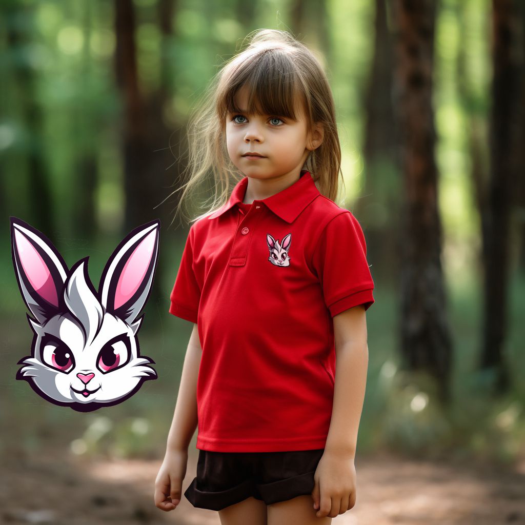 Cartoon Rabbit Girl Red Polo Shirt Kids Girls Clothes School Baby Boys White Black Polo Tshirt 3 13 Years Shopee Philippines