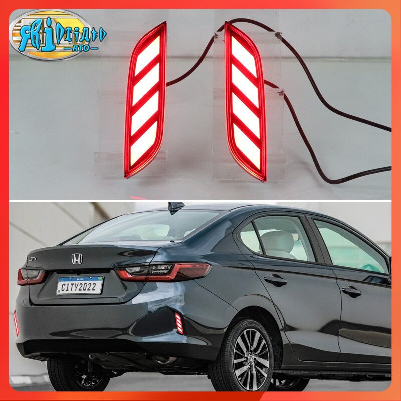 RTO For Honda City Sedan 20202022 3in1 Functions 12V LED Bumper