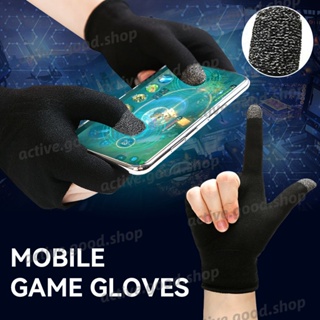 2pc Finger Sleeves Game Glass Silver Fiber Thumb PUBG Gaming Touch Screen  Gloves