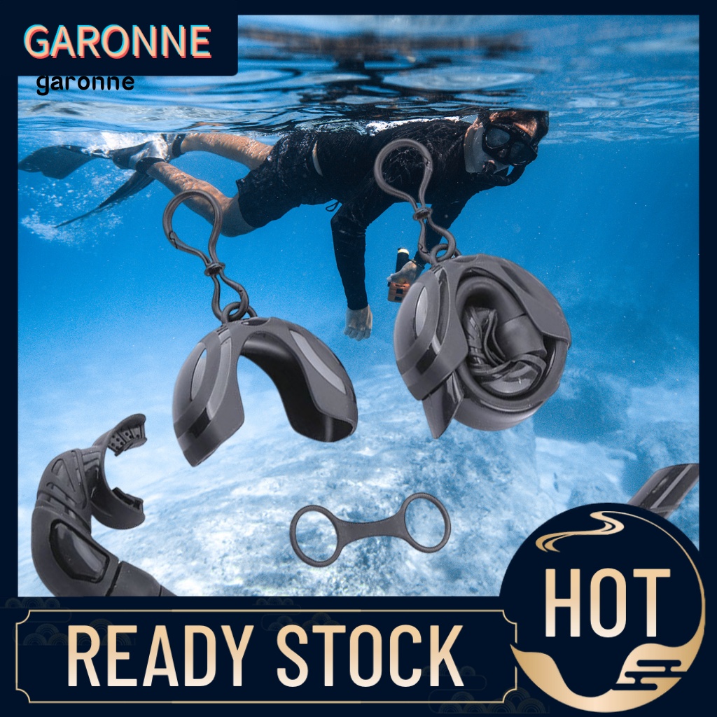 GAR with Compact Storage Case Diving Snorkel Snorkeling Gear Roll Up Diving Wet Breathing Tube