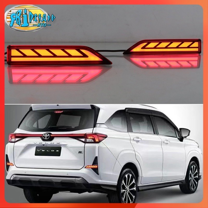 RTO LED Bumper Light For Toyota Veloz 20212023 3in1 Functions 12V