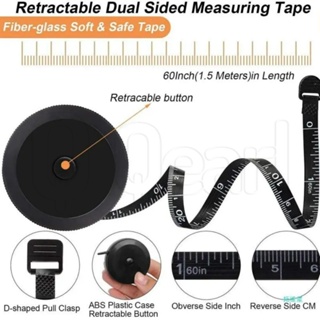 1pc Double-sided Scale Automatic Retractable Mini Soft Tape